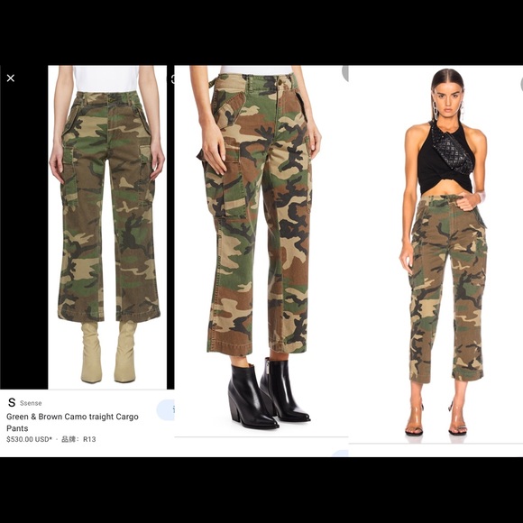 R13 Pants - R13 camo straight cargo pants
